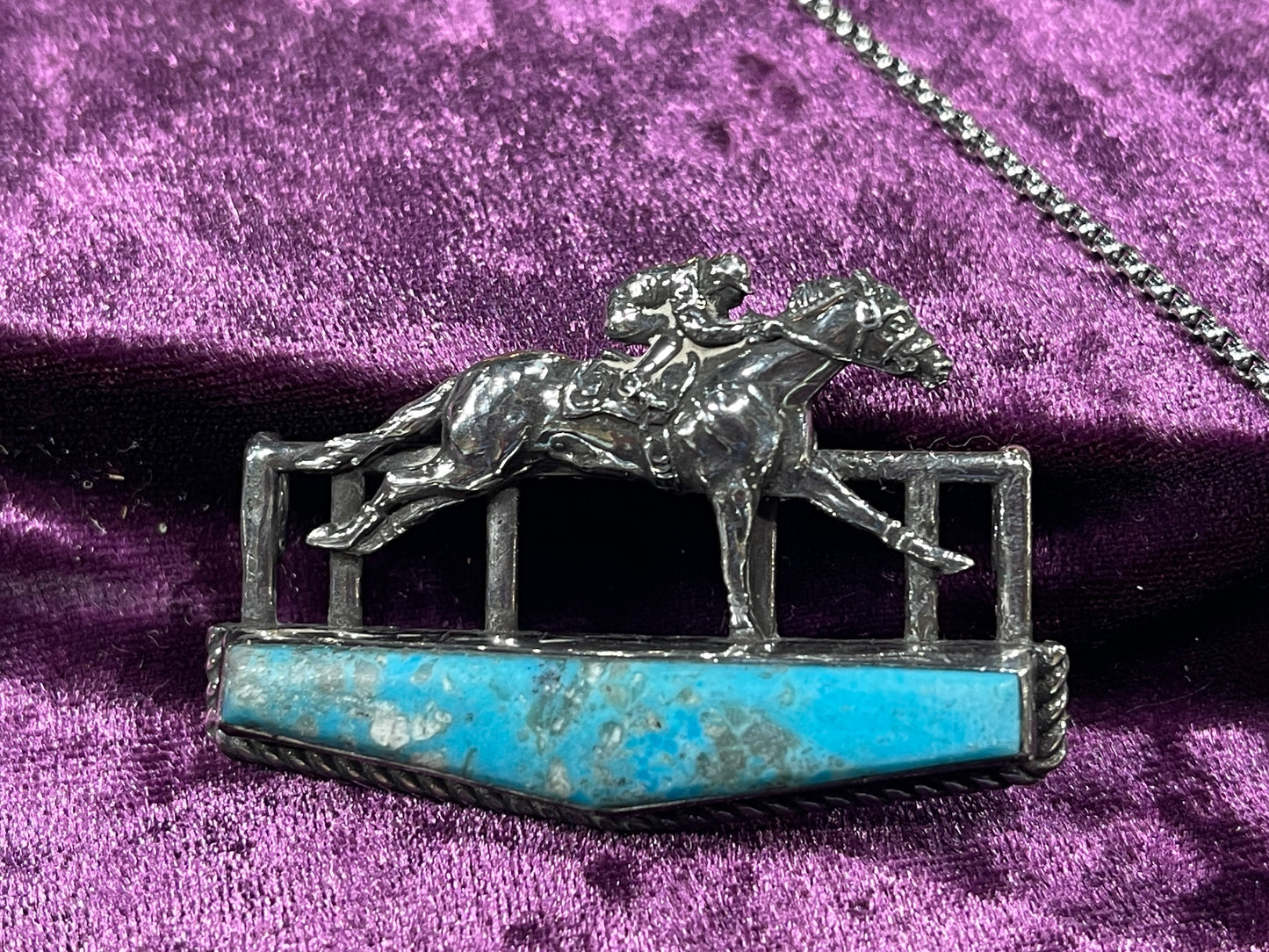 Racehorse finish line turquoise ￼