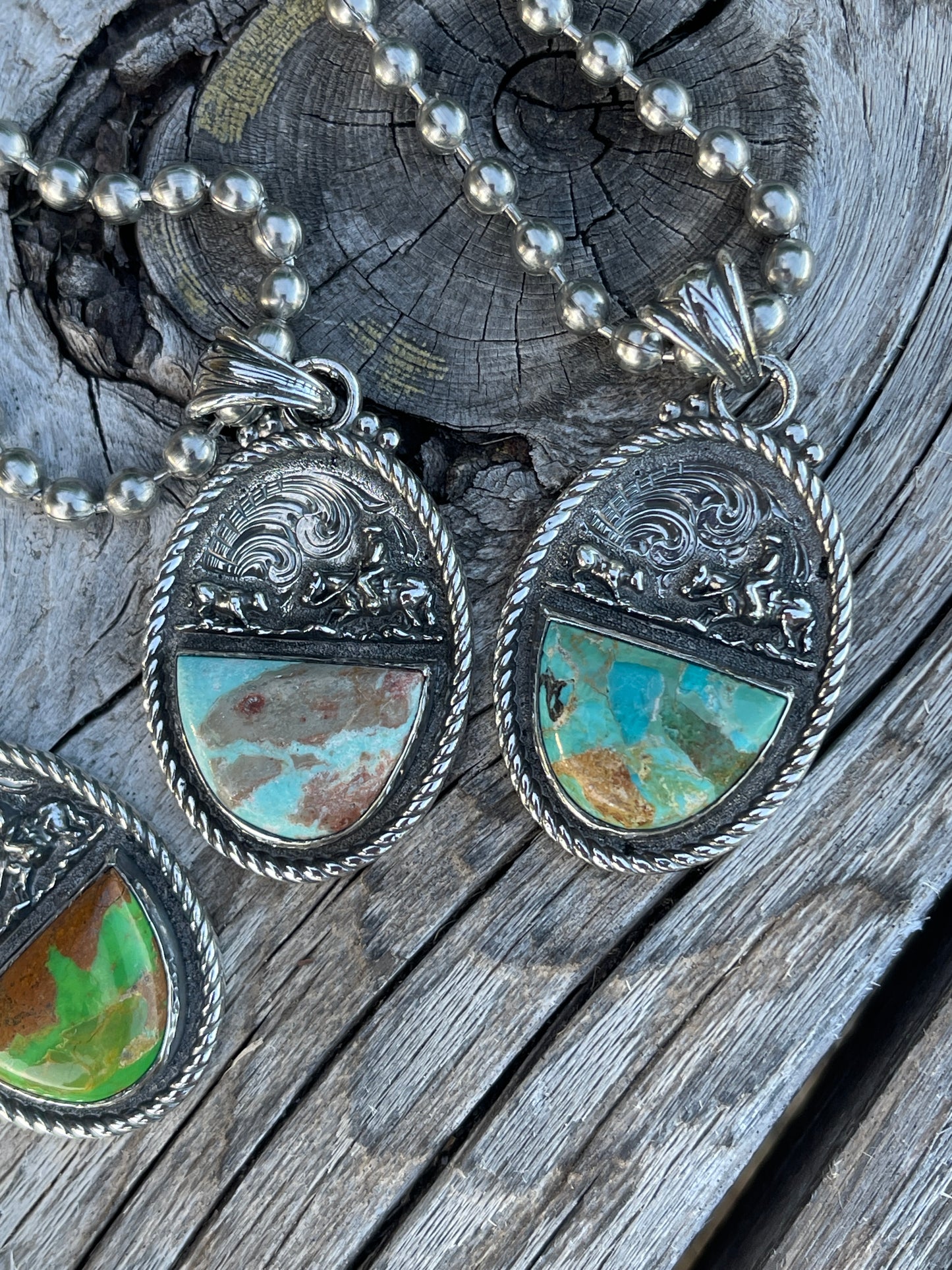 Cutter teardrop pendant