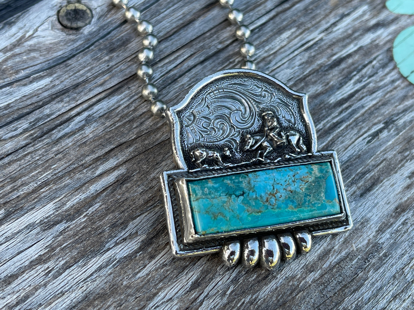 Cutter buckle Bar pendant