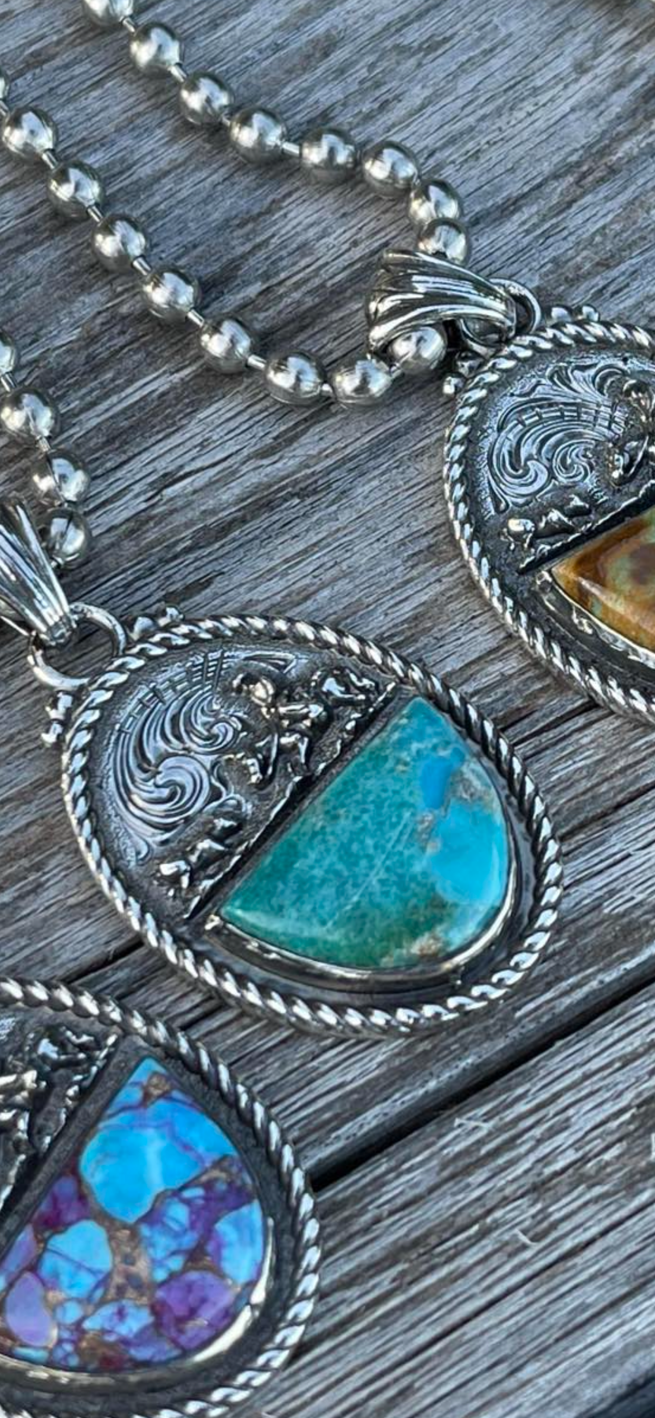Cutter teardrop pendant