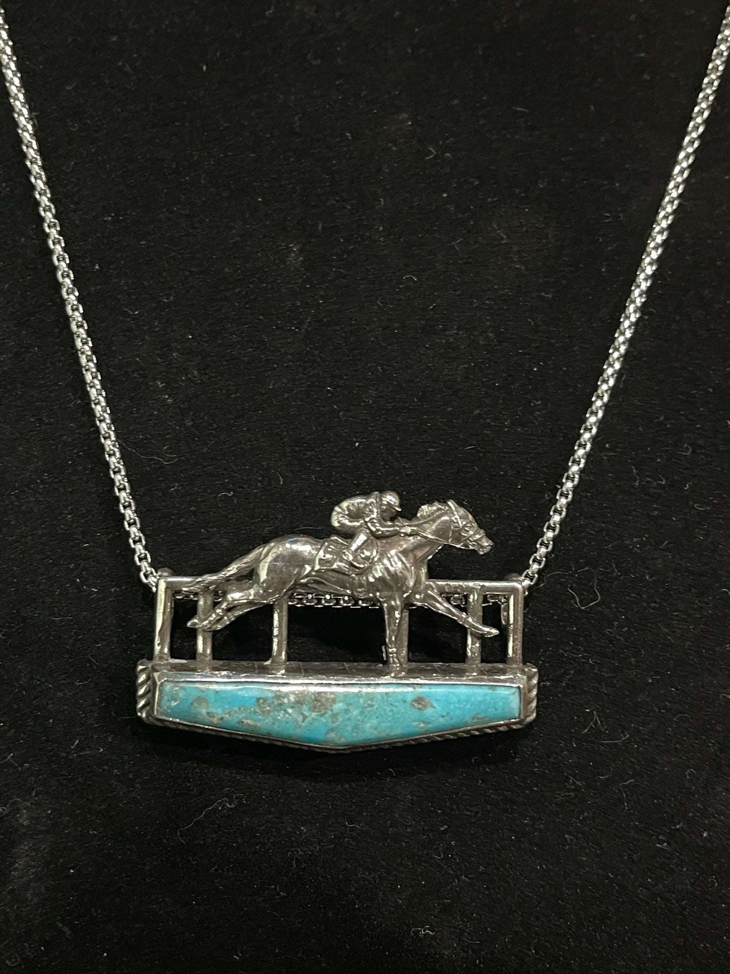 Racehorse finish line turquoise ￼