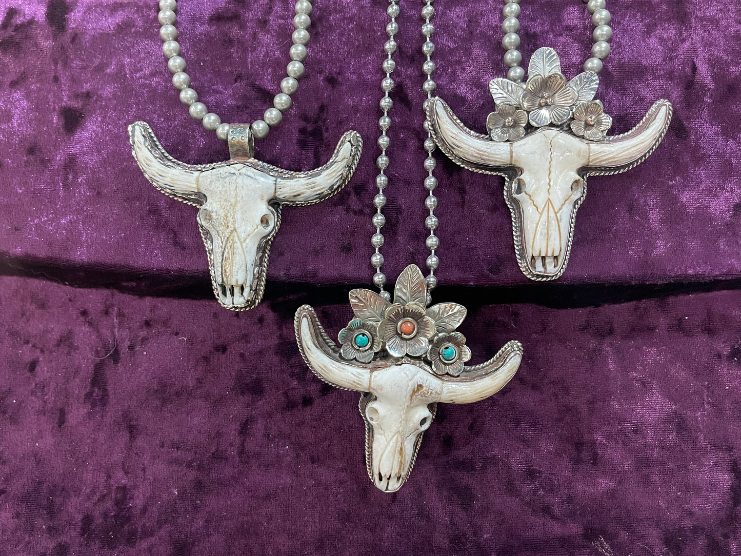 Tibetan skull pendant