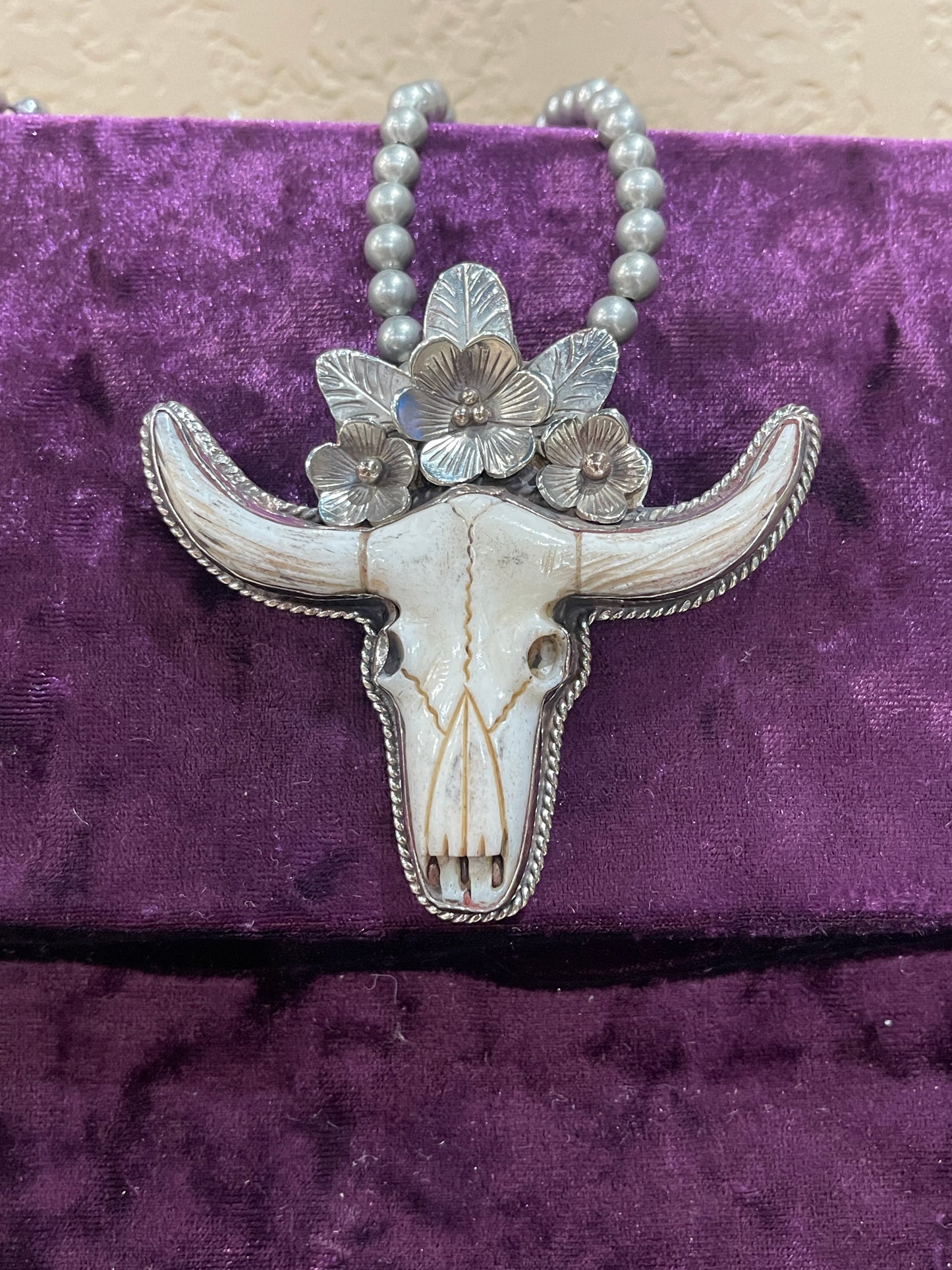 Tibetan skull pendant