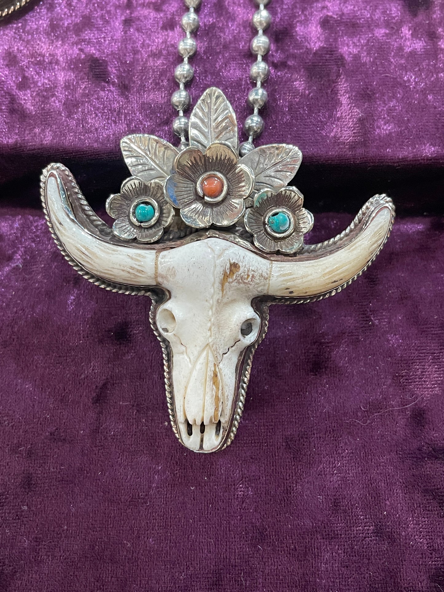 Tibetan skull pendant