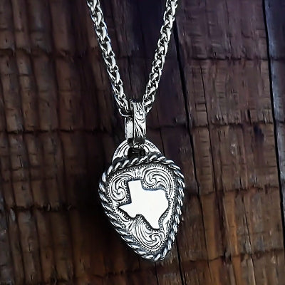 Somewhere Down In Texas Guitar Pick Necklace