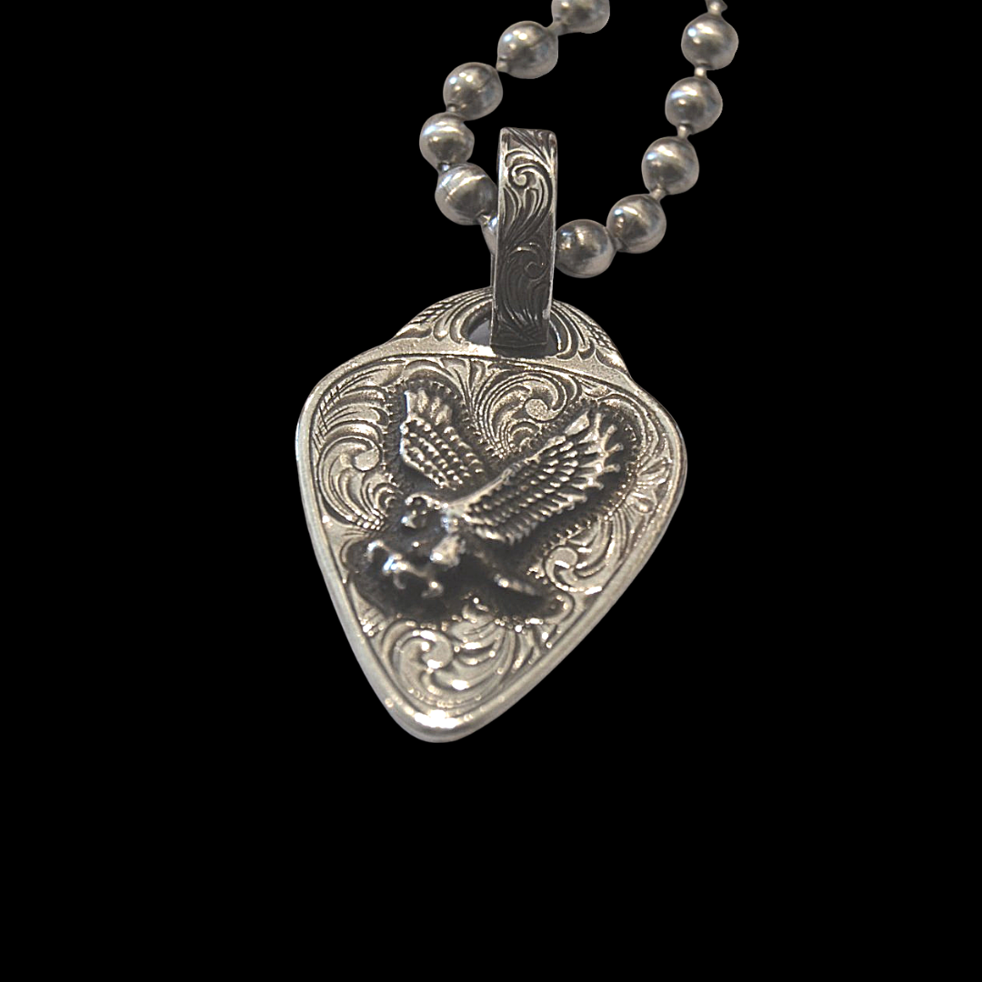 American Pride Guitar Pick Pendant