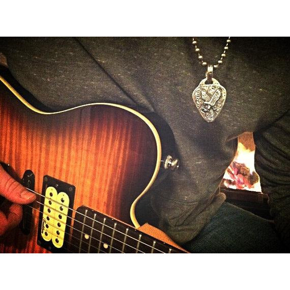 American Pride Guitar Pick Pendant