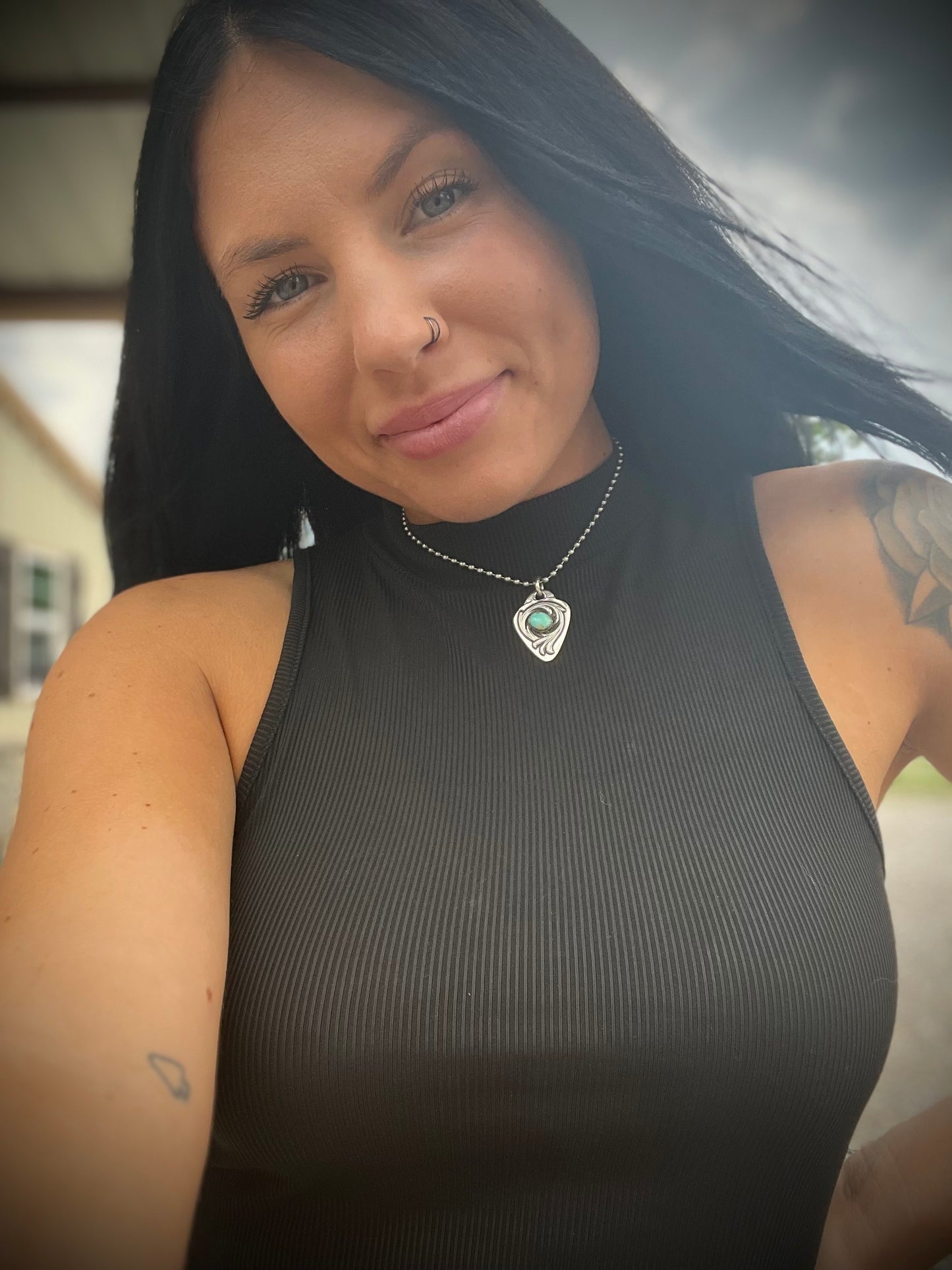 turquoise guitar pick