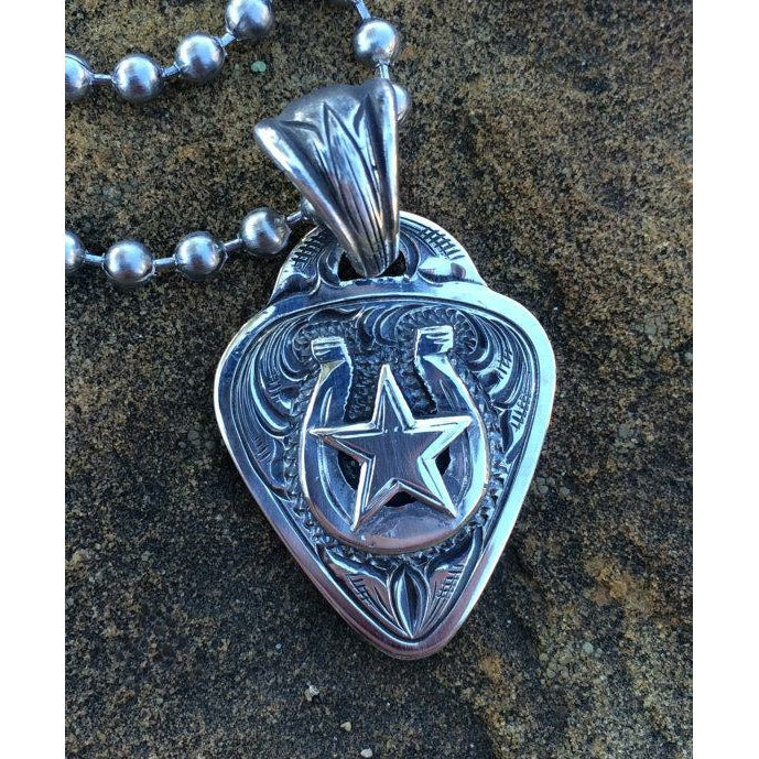 Lucky Rockstar Guitar Pick Pendant