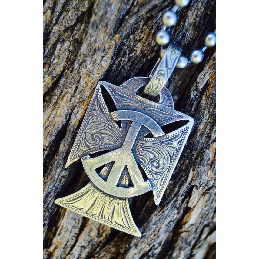 Peace Cross Necklace