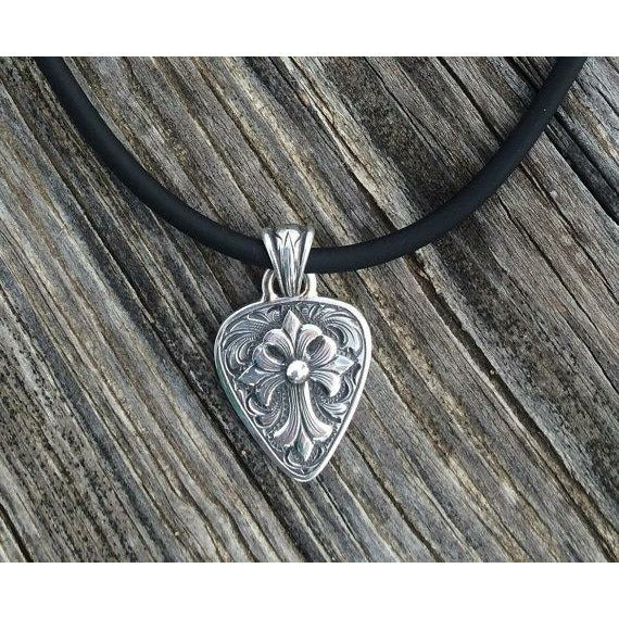 Roman cross guitar pick
