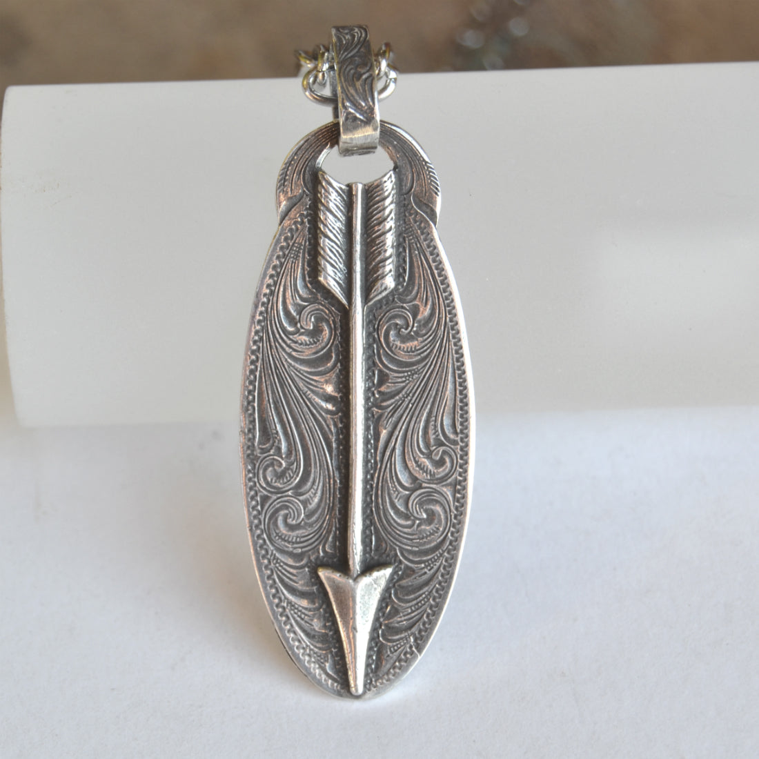 Tooled Arrow Earrings