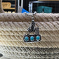 Barrel racer on 3 turquoise