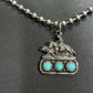 Cow horse on 3 turquoise