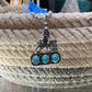 Barrel racer on 3 turquoise