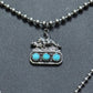 Cow horse on 3 turquoise