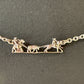 Team roper Bar pendant small