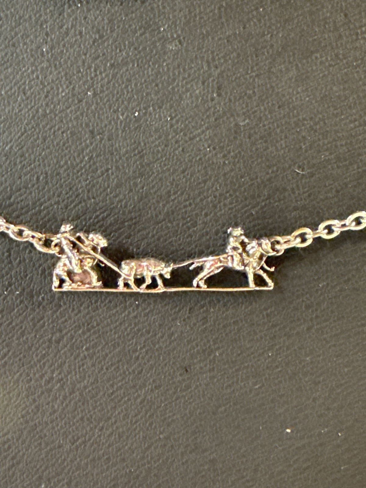 Team roper Bar pendant small
