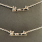 Team roper Bar pendant small