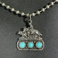 Cow horse on 3 turquoise