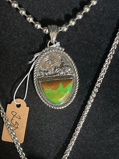 Cutter teardrop pendant
