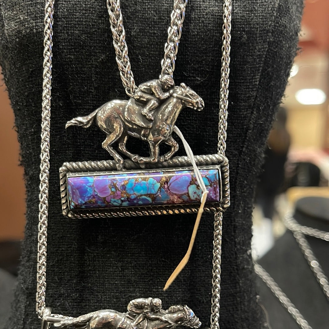 Racehorse BIG Bar necklace