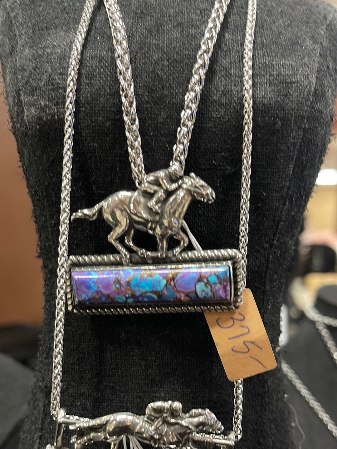 Racehorse BIG Bar necklace