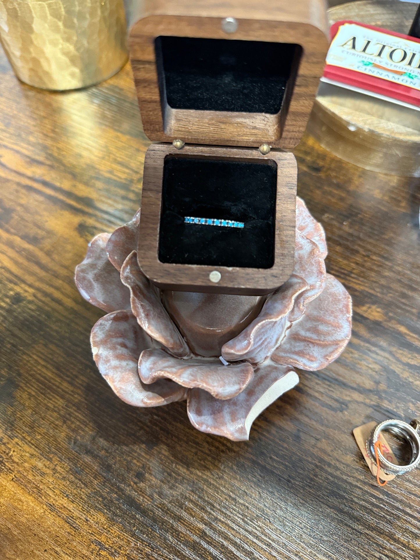 Turquoise anniversary band ￼