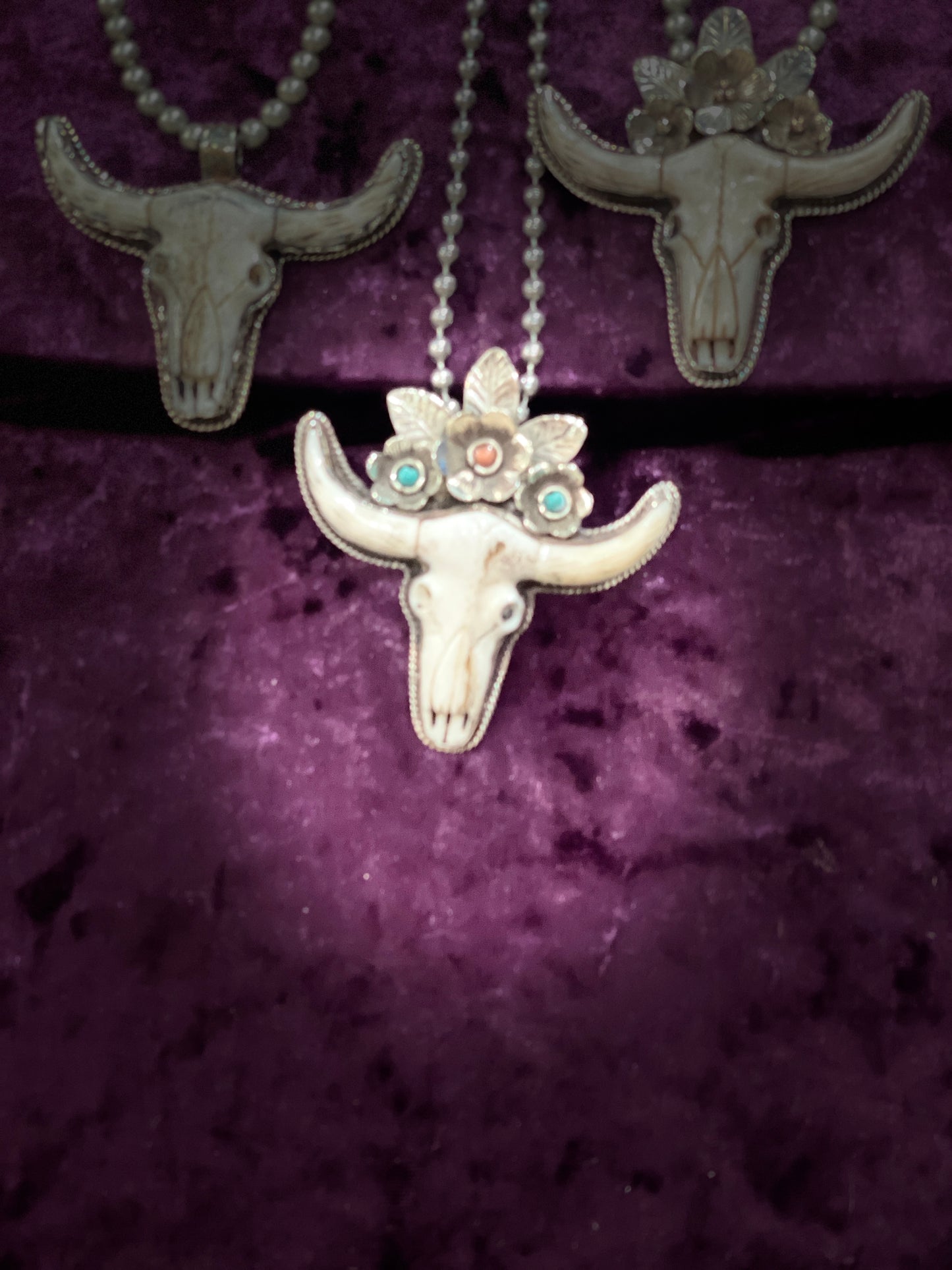 Tibetan skull pendant