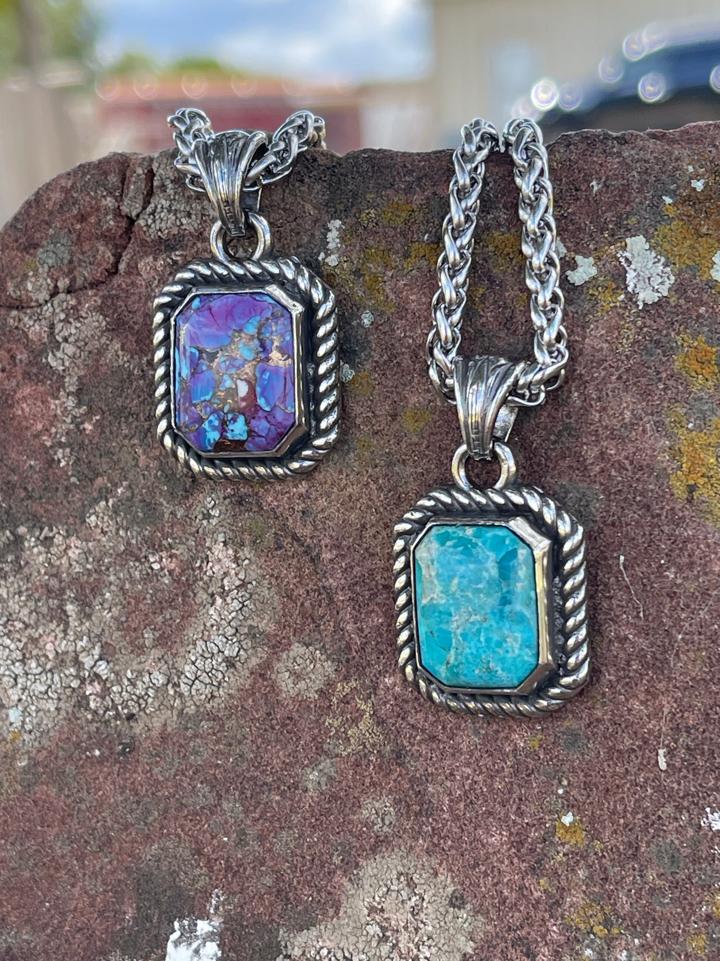 Dally turquoise pendants