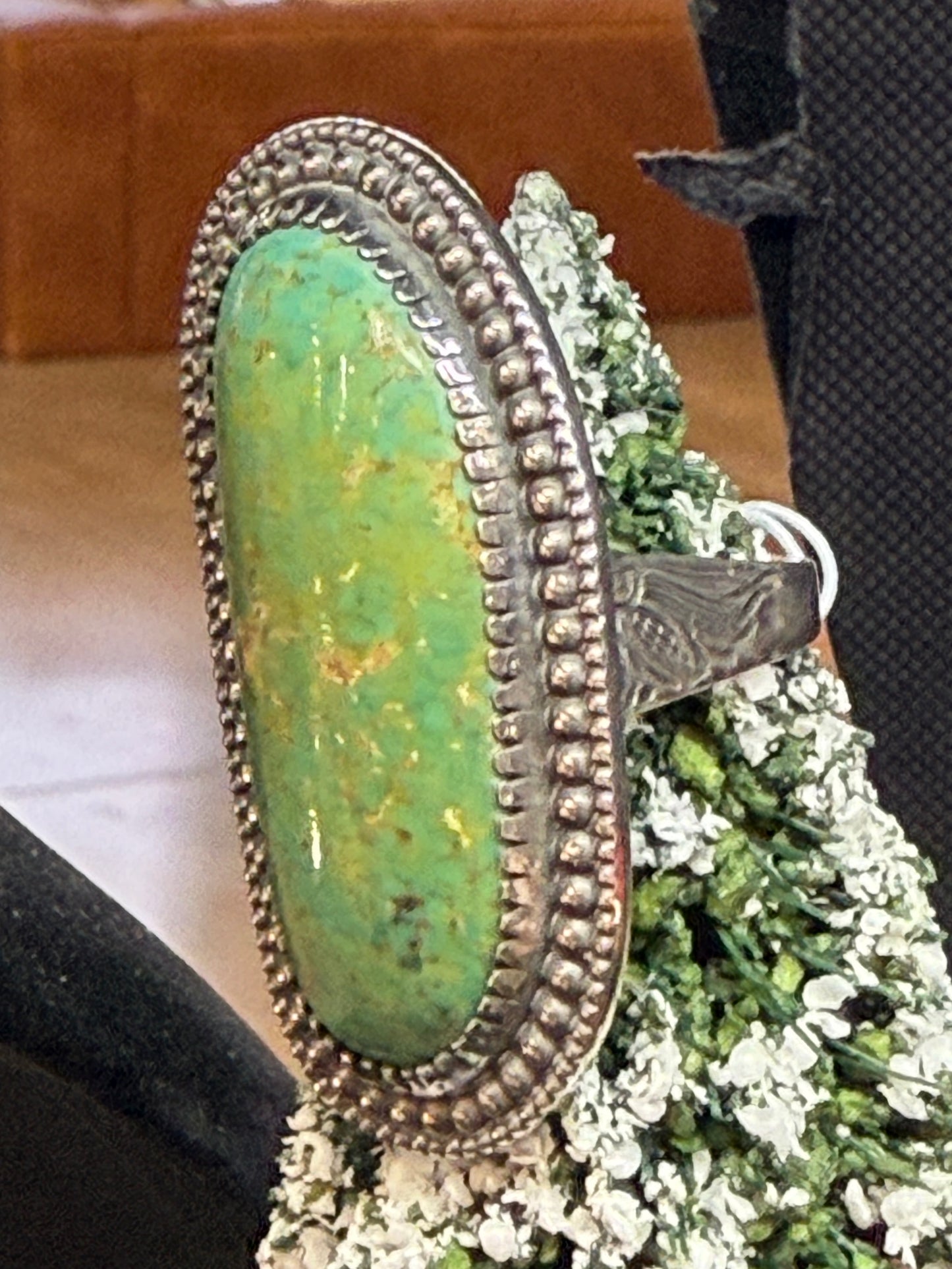 Statement turquoise ring ￼size 8