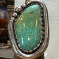 Beaded statement turquoise ring size 8
