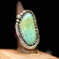 Beaded statement turquoise ring size 8