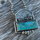 Cutter buckle Bar pendant