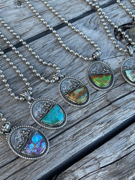 Cutter teardrop pendant