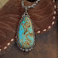 Señorita Large turquoise pendant