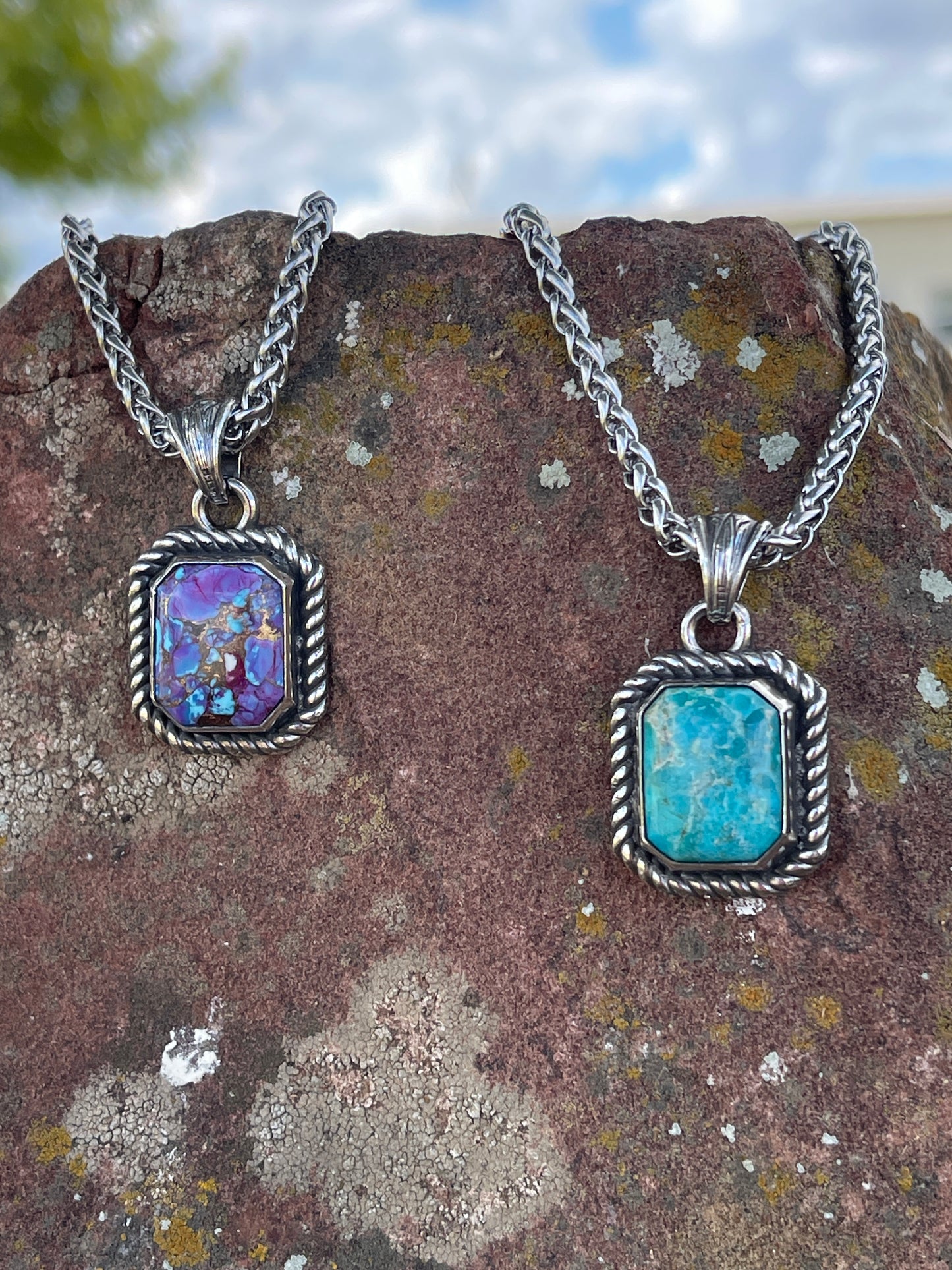 Dally turquoise pendants