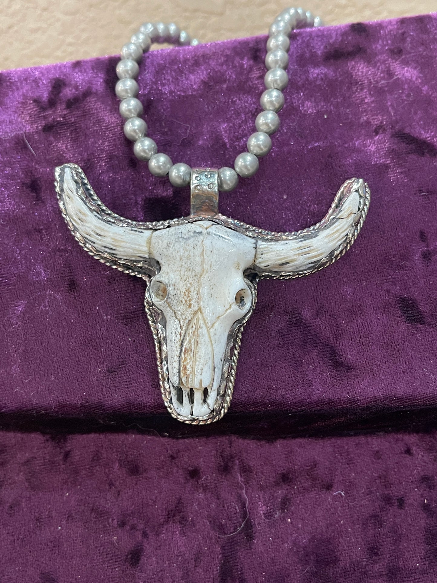 Tibetan skull pendant