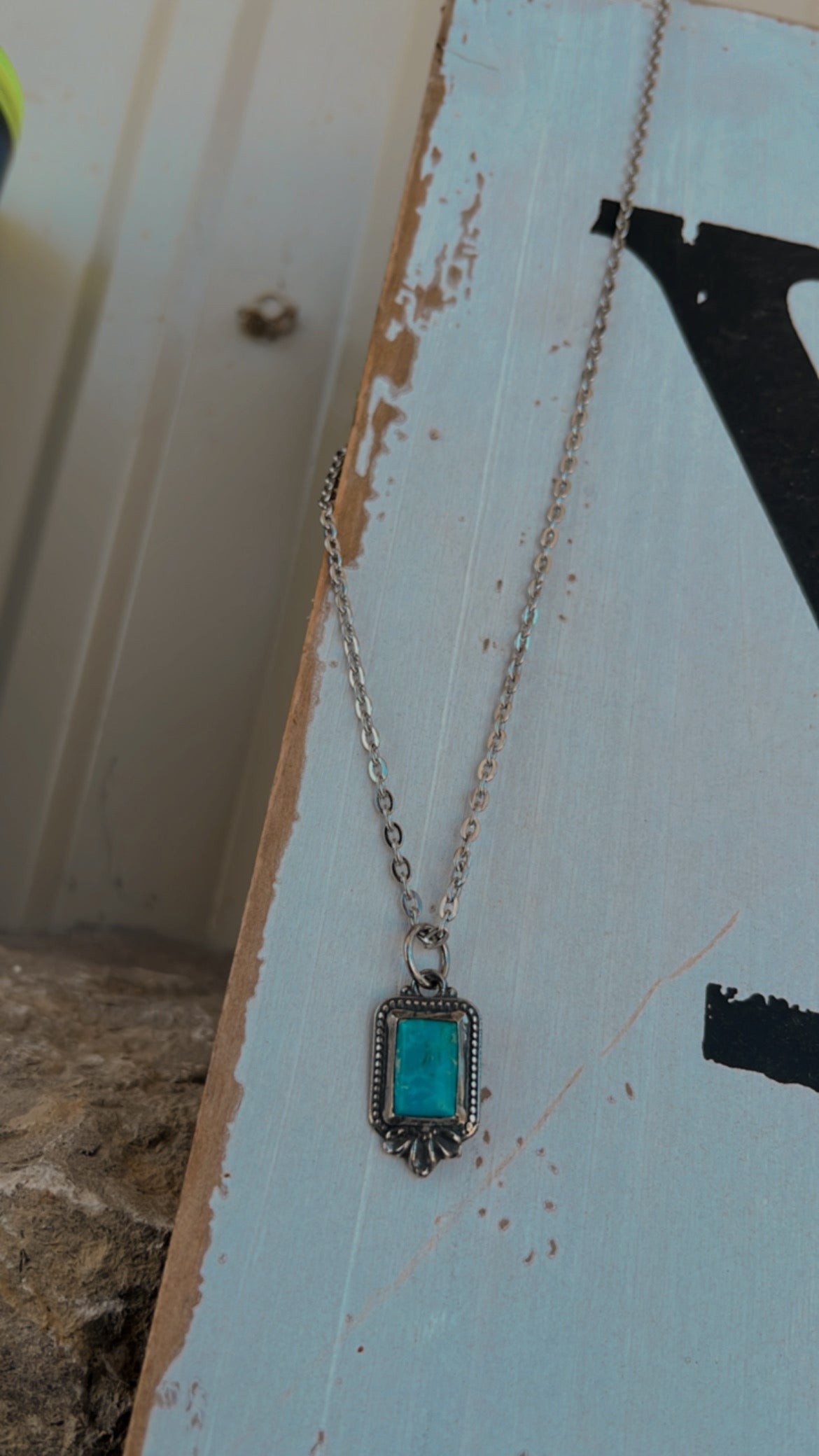 THE JUDDS-dainty turquoise pendants my
