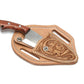 Tan Floral Knife Sheath with Knife