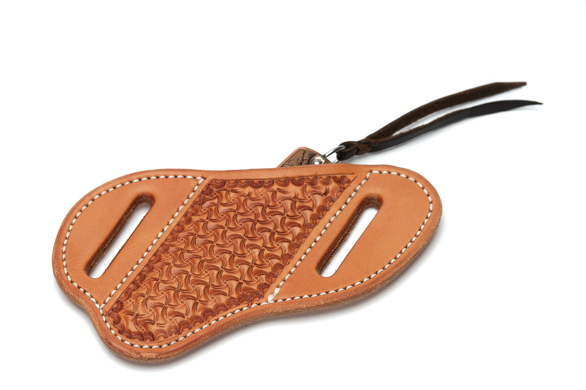 Saddle Tan Spider Knife Sheath