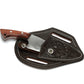 Chocolate Floral Knife Sheath with Knife