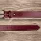 Burgundy Latigo Belt