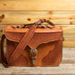 Saddle Tan Spider Briefcase