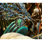Beaded Border Turquoise Cactus Ring