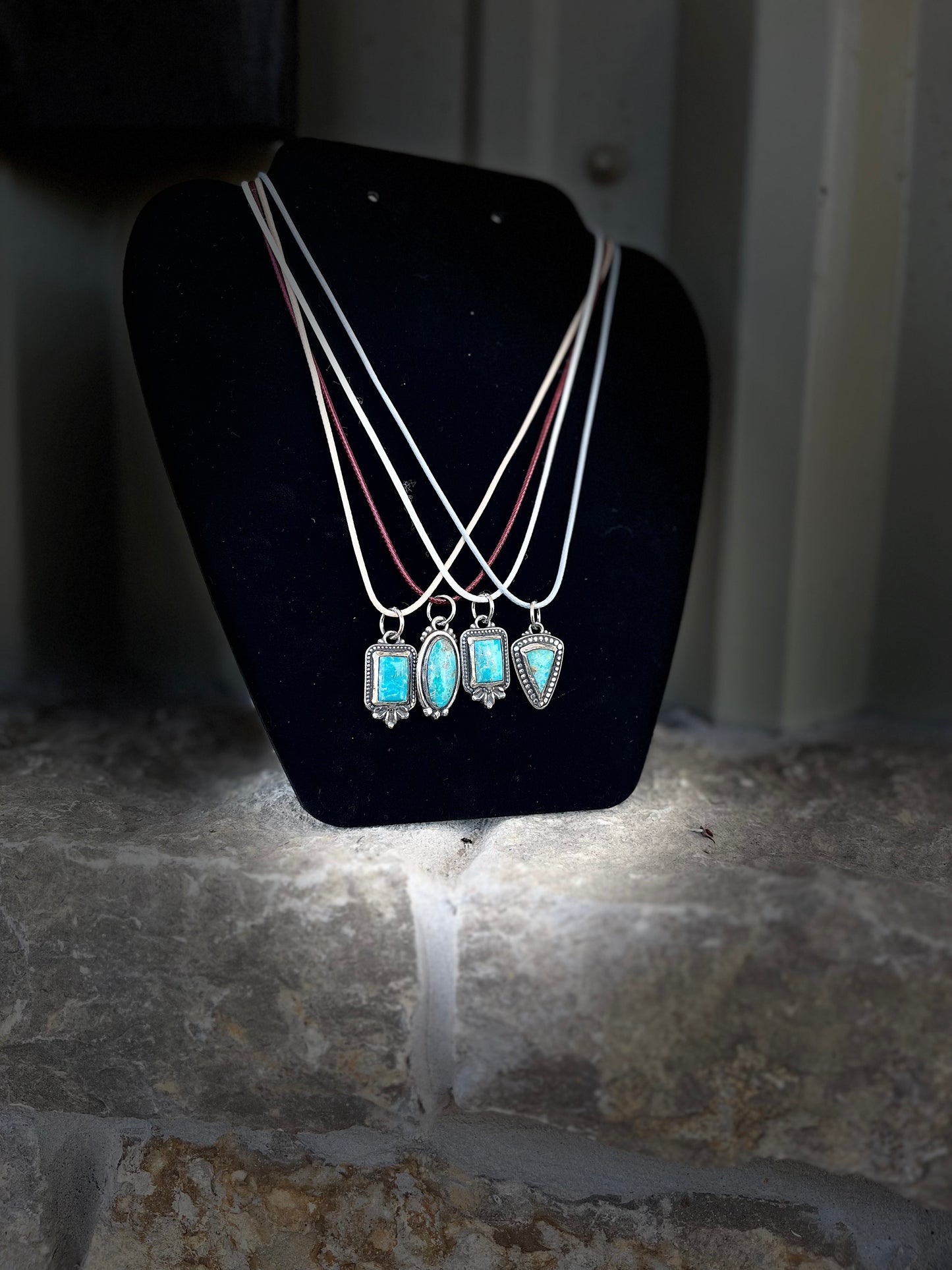 THE JUDDS-dainty turquoise pendants