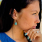 turquoise dainty earrings